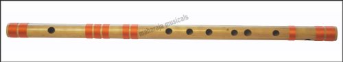 Bansuri, Bamboo Flute Indian, Maharaja Musicals, Scale A Sharp Base 21.5 Inches, Concert Quality, Ny