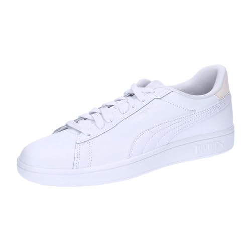 Puma Unisex Adults Puma Smash 3.0 L Sneakers, Puma White-Rosebay-Puma Silver, 4 UK