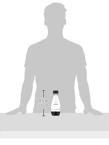 sodastream 0.5L Slim Black Carbonating Bottles (Pack of 2)