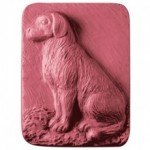 Milky Way Sitting Dog Soap Mold Tray - Melt and Pour - Cold Process - Clear PVC - Not Silicone - MW 95