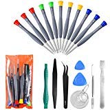 21pcs Precision Screwdriver Set Magnetic,GangZhiBao Repair Tools Kit for Fix Phone/iphone,Computer/PC,Tablet/Pad,Watch,PS4 - Replace Screen Battery Camera Small Electronics Open Pry Tool Kits Sets DIY
