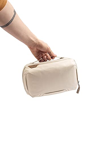 Peak Design Peak Design Tech Pouch, Bone, Electronics Organizer for Travel or Everyday Carry, Origami-Style Storage, Cable Pass-Through, Weatherproof Recycled Nylon, Gear Carry Bag for Men and Women