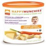 Happy Family Brands Happy Munchies Cheddar Cheese with Carrot Baked Organic Cheese &amp; Veggie Snacks 1.63 oz. (a) by Happy Family Brands
