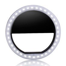 InGenious wqui38 Selfie Ring Light for iPhone 6 plus/6s/6/5s/5/4s/4, Samsung Galaxy S6 Edge/S6/S5/S4/S3, Galaxy Note 5/4/3/2 - Black