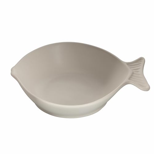 Piatto fondo singolo in ceramica Ø20 cm, stile coastal, bianco, Kos