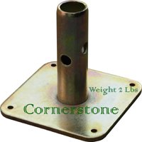 CBM scaffold 8 Quality Scaffolding Square Base Plate 5" X 5" Scaffold Frame Safety Base