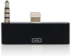 30 pin to 8 pin Charge &amp; Sync Adapter Converter Compatible with iPhone 5, 5s, 5c, iPhone 4, 4s iPad, iPad Mini, iPod Touch, iPad Air, iPod, iWatch (Audio Black)