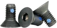 Newport Fasteners Nylon Pellet Socket Flat Countersunk Head Cap Screws, 3/8-16 x 1 1/4", Alloy Steel, Black Oxide, Hex Socket (Quantity: 100) Full Coarse Thread 3/8 inch x 1 1/4 inch Length