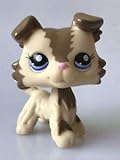 Lsipe #2210 Tan Brown Collie Dog Blue Eyes Puppy Kids Toys Gift