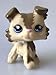 Lsipe #2210 Tan Brown Collie Dog Blue Eyes Puppy Kids Toys Gift