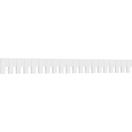 7"H x 1"P x 93 5/8"L Elizabeth Architectural Grade PVC Dentil Block Trim for 1/…