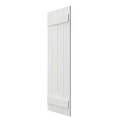 Ekena Millwork 16 1/8"W x 76"H True Fit PVC Three