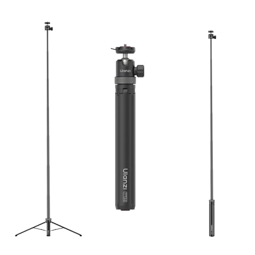 Ulanzi TT24 Selfie Stick Tripod, Cka Quick Release Selfie Stick for DJI Pocket 3 4/DJI Osmo Action 5 4, Action Camera Tripod for Gopro/Insta360 X5/X4/X3/Ace Pro/ONE X2, Action Camera Accessories