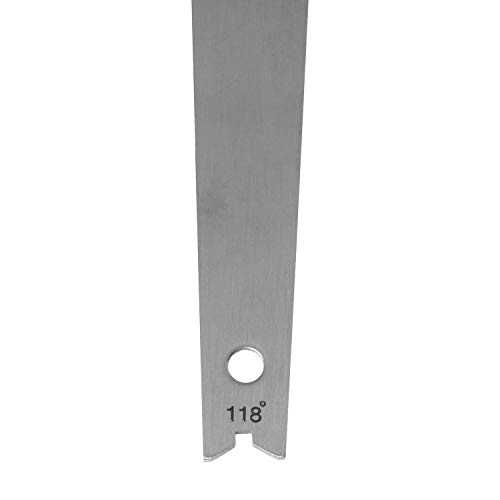 Magic&shelll Drill Gage Stainless Steel 118 Degree Twist Drill Angle Gauge Grinding Drill Bits Diameter Center Gauge Sharping Tools