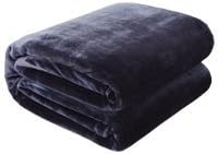 American Blanket Company, Luxurious Luster Loft Fleece Blanket, Soft and Warm Oversized King Blanket in Patriot Blue