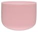 TOPFUND Pink F Note Crystal Singing Bowl 10 inch Heart Chakra with Heavy Duty Carrying Case and Suede Mallet