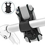Gshine Universal Bike Phone Holder, Bicycle Handlebar Stroller Mount for any 4 to 6 Inch Cell Phone Android Smartphone, Adjustable Silicone Handlebar Crack, Ideal for Road Mountain Bikes and Motorc