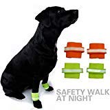 The Muster Pet Zone Cool Dog Safety Wristband Fluorescent Puppy Leg Hock Brace Colour May Vary