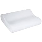 Sleep Innovations Memory Foam Contour Pillow with Cotton Cover, Made in the USA with a 5-Year Warranty - Standard Size