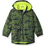 Carter's Boys' Little Favorite Rainslicker Rain Jacket, Green Dinosaur Print, 7