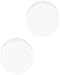 Forbidden Body Jewelry Ear Gauges, Solid Double Flared Saddle Plug White Acrylic Earrings 3/4 Inch 19mm (Sold as a set)
