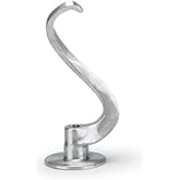 Commercial Spiral Dough Hook for 20 Quart Mixing Bowls, Hobart Equivalent Accessory Fits Select Hobart Mixers