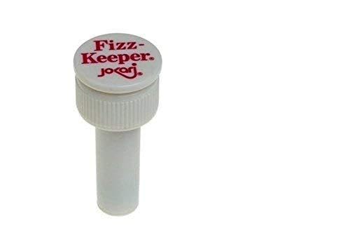 Jokari Fizz Keeper Pump Cap for 2 Litre Bottles - 3.6cm x 8cm - Keeps The Fizz In - White - 4-Pack