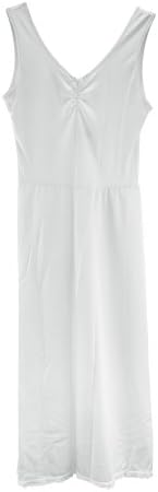 Clemo Women's Touch of Comfort Nylon Cling-Free Slip Dress, 24-46 Length, White