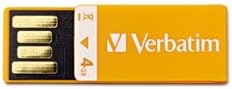 (3 Pack Value Bundle) VER97551 Clip-It USB Flash Drive, 4G, Orange