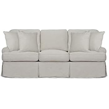 Amazon Com Sunset Trading Horizon Slipcovered Sofa 85 Light