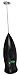 Black MatchaDNA Handheld Electric Milk Frother - Battery Operated Frother (Black Handheld Electric Milk Frother)