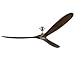 Monte Carlo 3MAVR88BS Maverick Super Max Energy Star 88'' Outdoor Ceiling Fan with Remote Control, 3 Balsa Wood Blades, Brushed Steel
