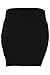 KMystic Basic Mini Skirt with Wide Waist Band (Large, Black)