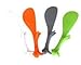 Charmed Plastic Squirrel Shaped Non Stick Rice Paddle Spoon (multi color)