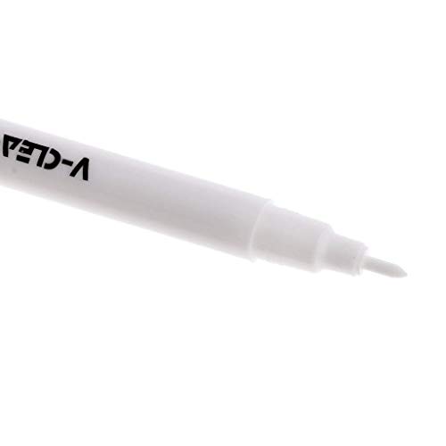 5 Pieces 2mm Water Erasable Soluble Pen Fit for Fabric Cloth Temporary Marking (White)