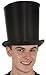Jacobson Hat Company Men's Adult Permasilk Top Hat, Black, Adult Small