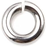 HDSupplies 100 Pieces - 304 Stainless Steel Jump Rings - 6mm - 15 Gauge (1.5mm Thickness)
