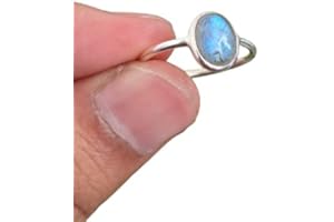 Labradorite Ring 925 Sterling Silver Natural 7x9 MM Oval Shape Gemstone Handmade Stackable Ring For Women & Girls