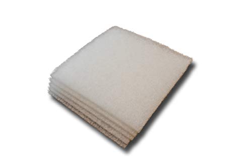 White Filter Media - 5 Pack - 3/4" x 12" x 12" Pad