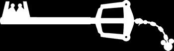Kingdom Hearts Keyblade WHITE Vinyl Car/Laptop/Window/Wall Decal - //coolthings.us
