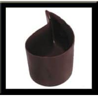 VardaBelgian Marble Chocolate Rain Drop, H:2" X L:4 1/2" X W:2 1/4", 39 Pieces, Premium Chocolate Sculptures for Gourmet Desserts, Natural Ingredients, European Craftsmanship