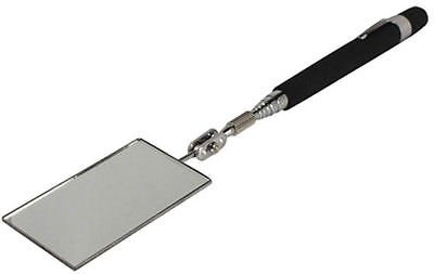 simply silver - 2pcs Telescopic Inspection Rectangular & Round Mirror w / Cushion Grip Handle