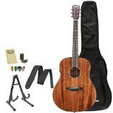 Breedlove PURSUIT-DRMH Pursuit Dreadnought Mahogany Acoustic-Electric Guitar with Strap, Stand, Picks, Tuner, Cloth and Gig Bag
