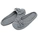 HomeTop Women's Cozy Cashmere Cotton Closed Toe House Slippers with Cute Bow Accent