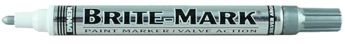 DYKEM 8031-8408 Brite-Mark Medium Tip Markers, Silver