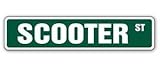 SCOOTER Street Sticker Sign nickname vespa moped new kid child boy girl wall entry
