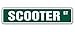 SCOOTER Street Sticker Sign nickname vespa moped new kid child boy girl wall entry