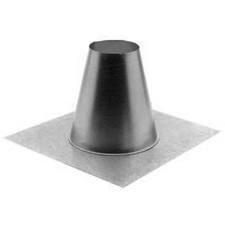 Metal-Fab "B" Vent Flat Tall Cone Gas Vent Pipe Roof Flashing - 8 Inch