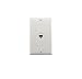 1 Port Cat6 Wall Plate and Keystone,Yomyrayhu,RJ45 Jack Ethernet Connector,Female to Female,White primary