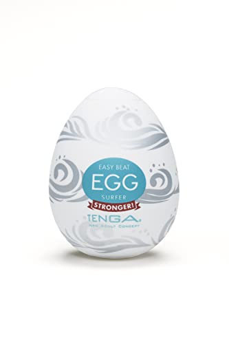 TENGA EGG Surfer - stretchable, portable and compact strong male masturbator toy with large internal nubbs - Including lubricant - For single use only